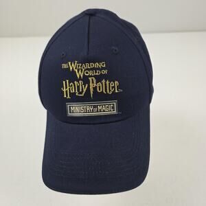 Harry Potter Hat Cap‎ Strap Back Navy Ministry of Magic Embroidered Mens